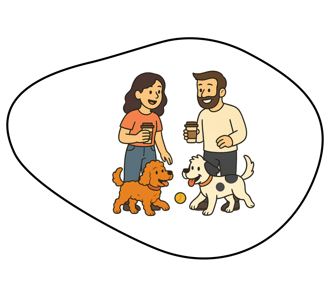 Pet parents and dogs